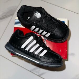 Vintage Kids Black and White K-Swiss Sneakers